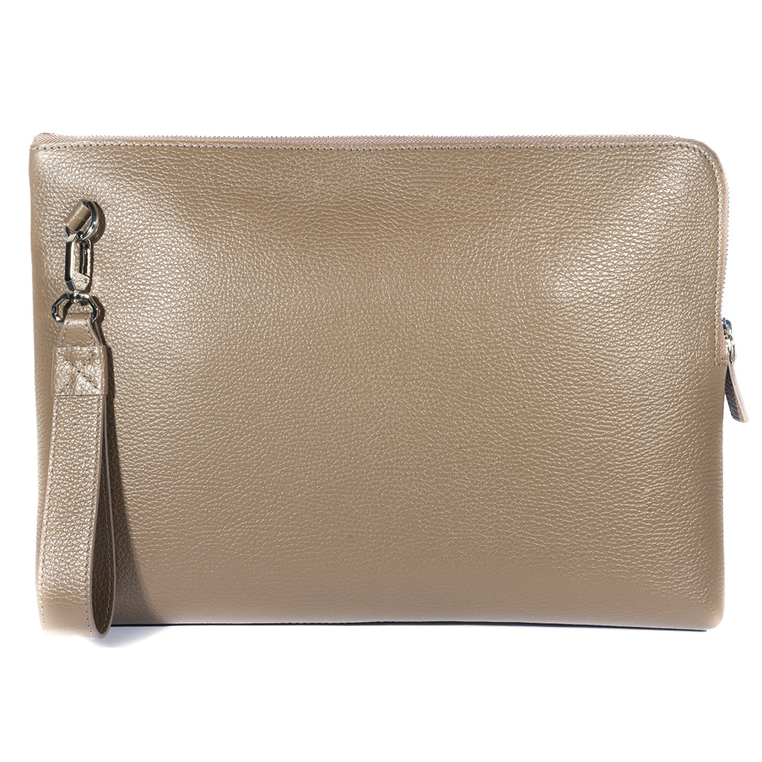 PORTA DOCUMENTI IN PELLE  BEIGE